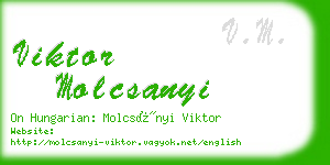 viktor molcsanyi business card